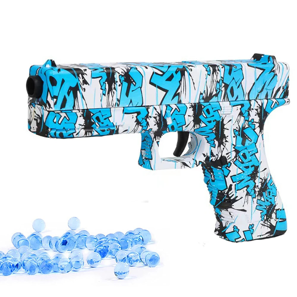 Manual G17 Gel Blaster Toy Gun With Laser Soft Bullet Airsoft Pistol Outdoor Sports CS Game Weapon for Children Gift