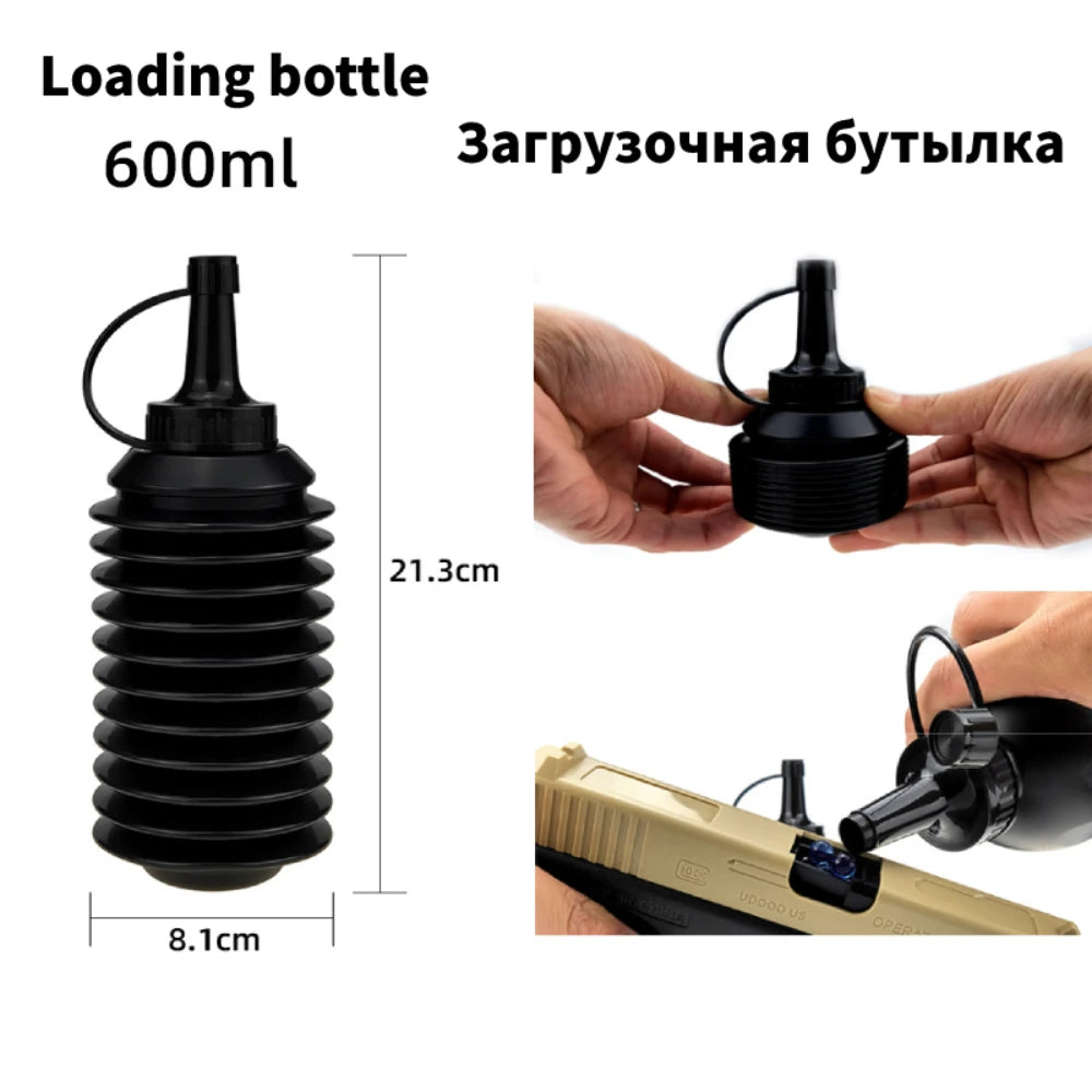 7-8mm Soft Water Bullets Paint Crystal Ball Beans Toys Weapons Pistol Rifle Guns for Boys Glock P90 M416 Machine Pellet