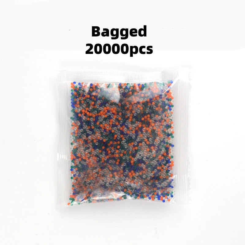 7-8mm Soft Water Bullets Paint Crystal Ball Beans Toys Weapons Pistol Rifle Guns for Boys Glock P90 M416 Machine Pellet