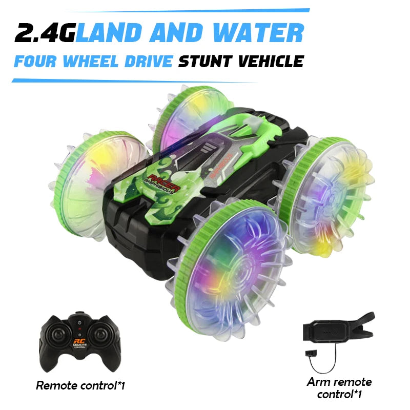 Amphibious RC Car Remote Control Stunt Car Vehicle Double-sided Flip Driving Drift Rc Cars Outdoor Toys for Boys Children's Gift