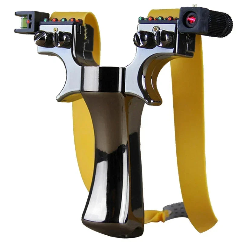 Double Spiral Laser Slingsshot 4-color Thickened Handle Fast Press Slingshot for Outdoor Hunting and Shooting Toy Guns Game