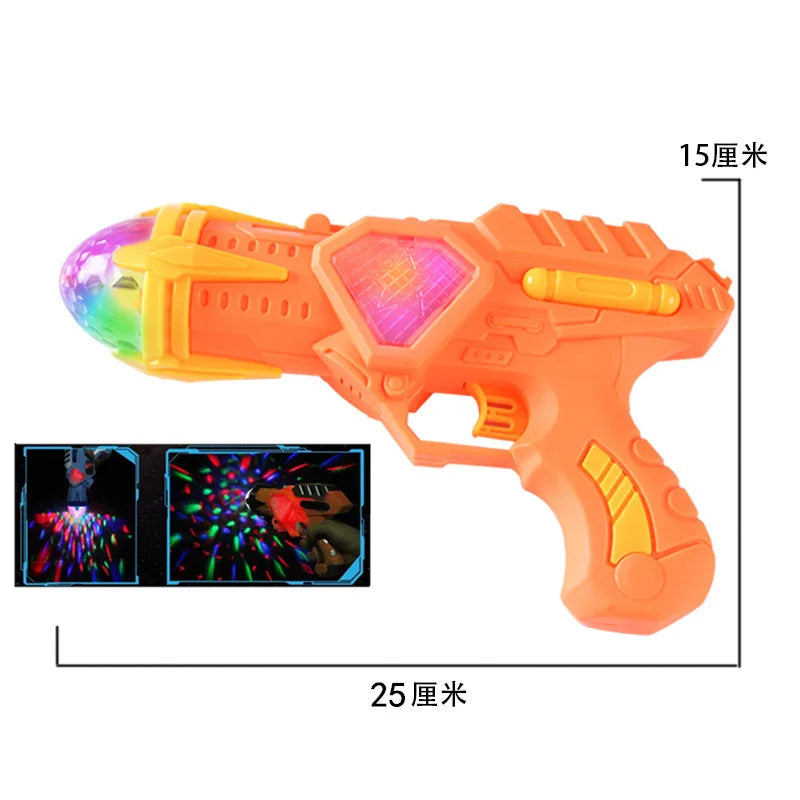 Children Toy Gun Projection Pistol Electric Plastic Safe Colorful Gun with Rechargeable Battery Music Lights for Girls Boys Gift