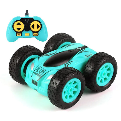 2.4G Mini RC Car High-speed Double-Sided Drift Stunt 360 Degree Dump Truck Light Bomb 4wd Drive Jump children's toys