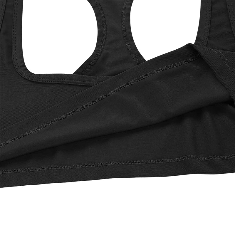 Mens Sleeveless Y Back Muscle guys sleeveless Tank Top Clubwear Stage Costume Crop Tops Performance Tank Tops Male Fitness Vest