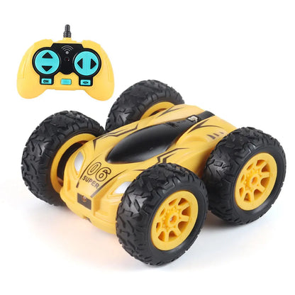 2.4G Mini RC Car High-speed Double-Sided Drift Stunt 360 Degree Dump Truck Light Bomb 4wd Drive Jump children's toys