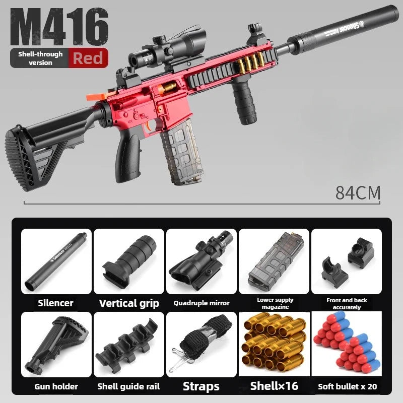 AWM Safe Shell Soft Bullet Toy Gun - Manual Mode Outdoor Game Model for Kids - Enjoyable Shooting Experience