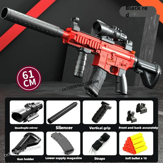 M416 Manual Lower Supply Bolt Soft Ammunition Toy Gun Children'S Assault Rifle Single Shot Rifle Submachine Gun 2025 Christmas