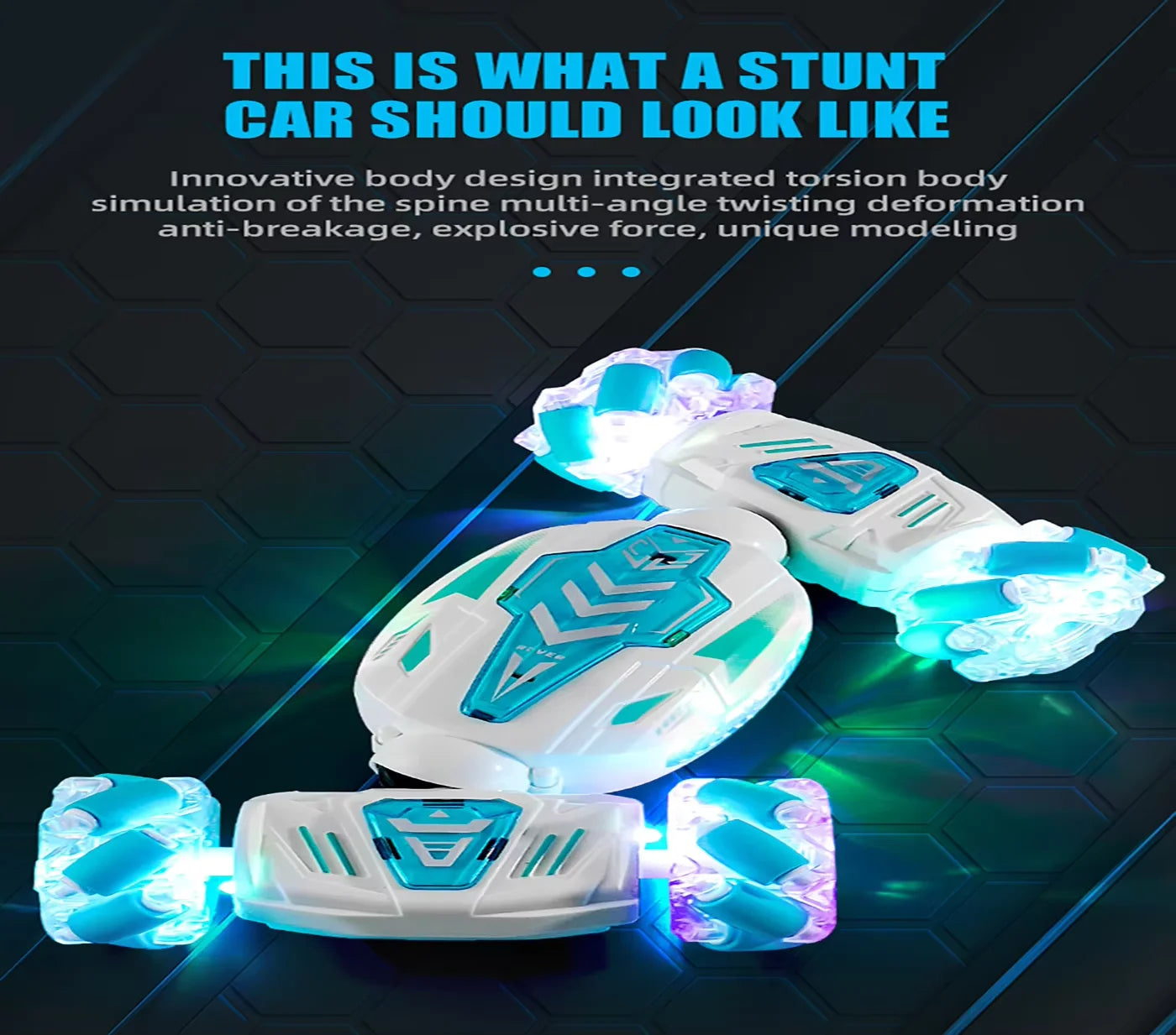 RC Stunt Car Gesture Induction Deformation Twist Climbing Slide Drift Car Radio Control Vehicle Electronic Toy with Light Music