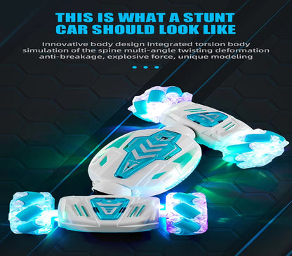RC Stunt Car Gesture Induction Deformation Twist Climbing Slide Drift Car Radio Control Vehicle Electronic Toy with Light Music