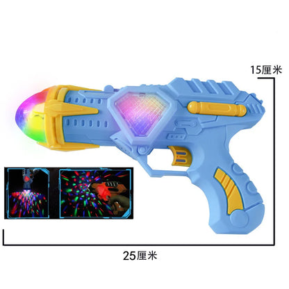 Children Toy Gun Projection Pistol Electric Plastic Safe Colorful Gun with Rechargeable Battery Music Lights for Girls Boys Gift