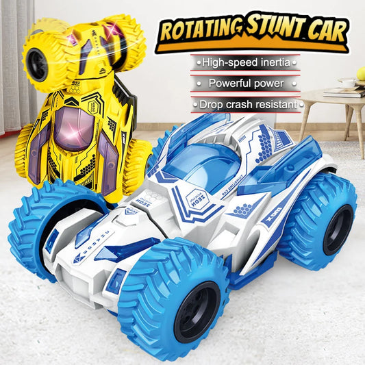 Four-wheel Double-sided Drive Inertial Toy Car Stunt Collision Rotate Twisting Off-road Vehicle Kids Toys Model Cars for Gift