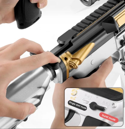 Burst M416 Fully Automatic Toy Gun Gel Bullet Hand-automatic Double Magazine Outdoor Parent-child Cs Interactive Game