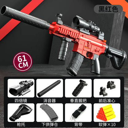 M416 Manual Lower Supply Bolt Soft Ammunition Toy Gun Children'S Assault Rifle Single Shot Rifle Submachine Gun 2025 Christmas