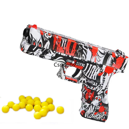 2024 New G17 Soft Bullet Toy Gun Manual Pistol Foam Ball Airsoft Launcher CS Shooting Games Weapons for Kids Boys Gift
