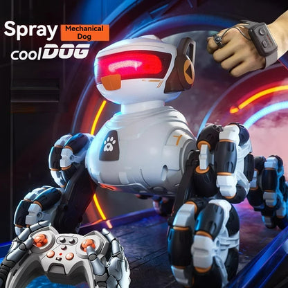 New Remote Control Car Spray Stunt Eight-wheel Robot Dog Intelligent RC Machine Swinging Arm Climbing Car Toy Boy Christmas Gift