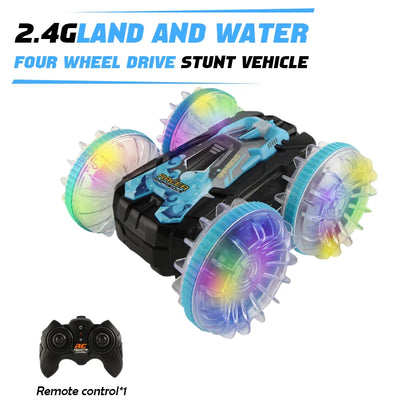 Amphibious RC Car Remote Control Stunt Car Vehicle Double-sided Flip Driving Drift Rc Cars Outdoor Toys for Boys Children's Gift
